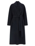 'S Max Mara Blauer Wollmantel