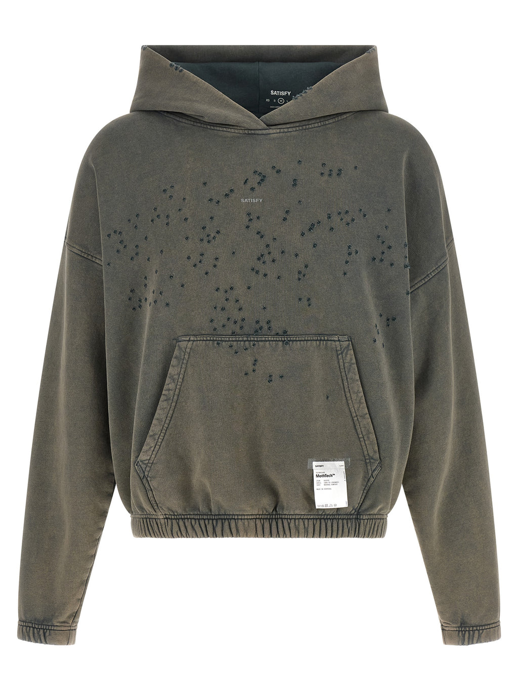 SATISFY Grauer Bio-Baumwoll-Sweatshirt