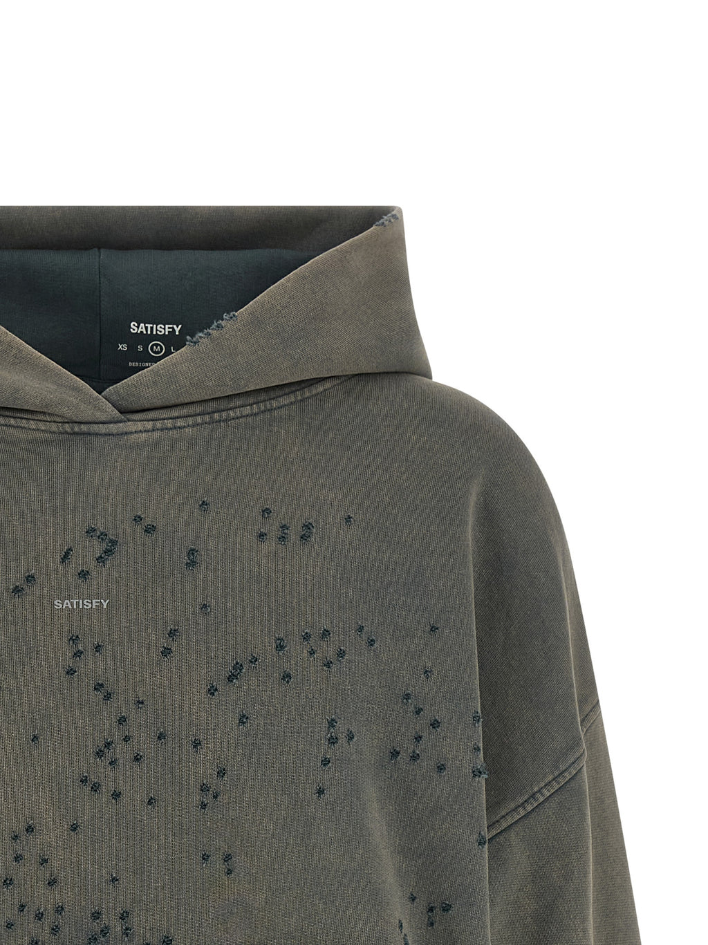 SATISFY Grauer Bio-Baumwoll-Sweatshirt