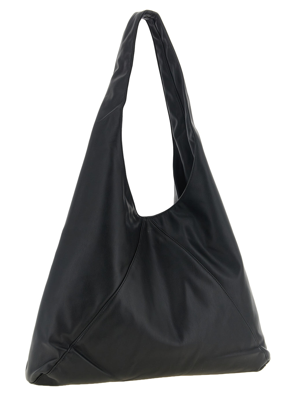 Maison Kitsuné Schwarze Schultertasche aus Polyethylen