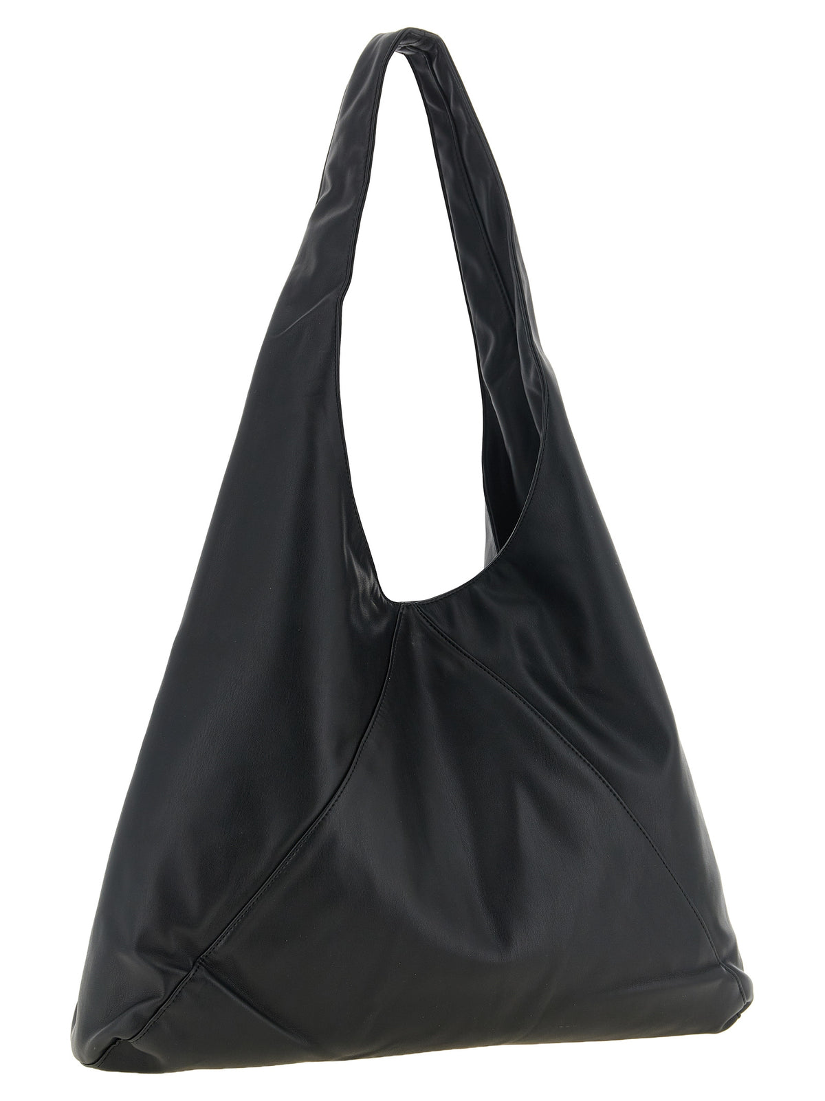 Maison Kitsuné Schwarze Schultertasche aus Polyethylen