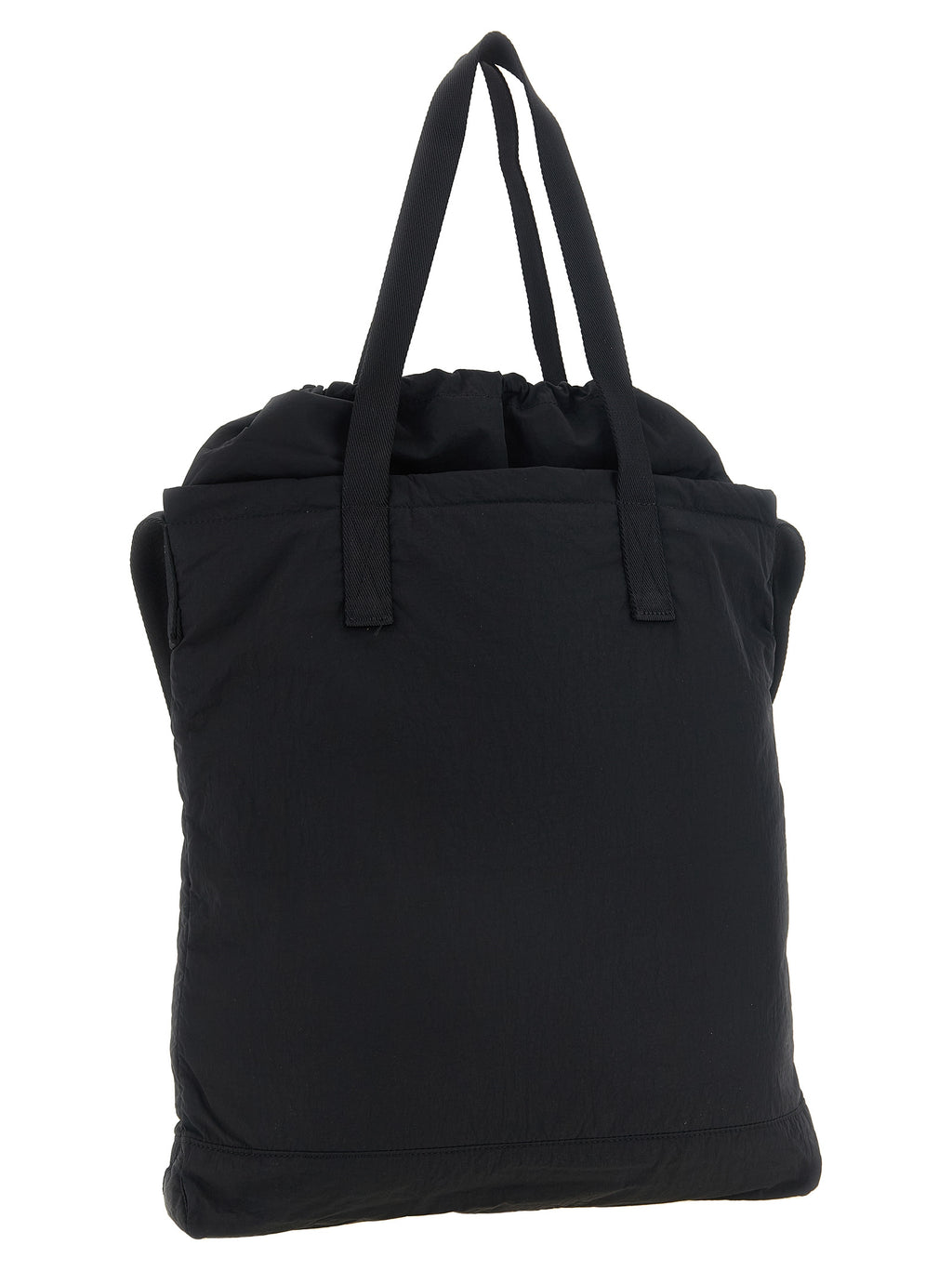 Maison Kitsuné Schwarze Nylon-Tragetasche