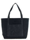 Maison Kitsuné Schwarze Baumwolltasche