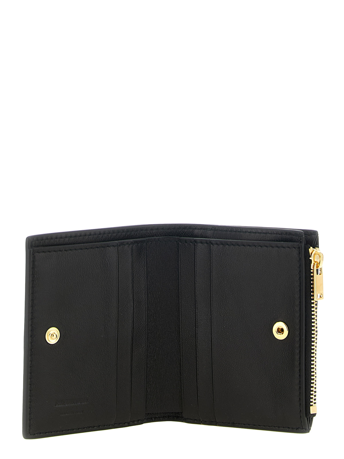 Jil Sander Schwarzer Kartenhalter aus Lammleder