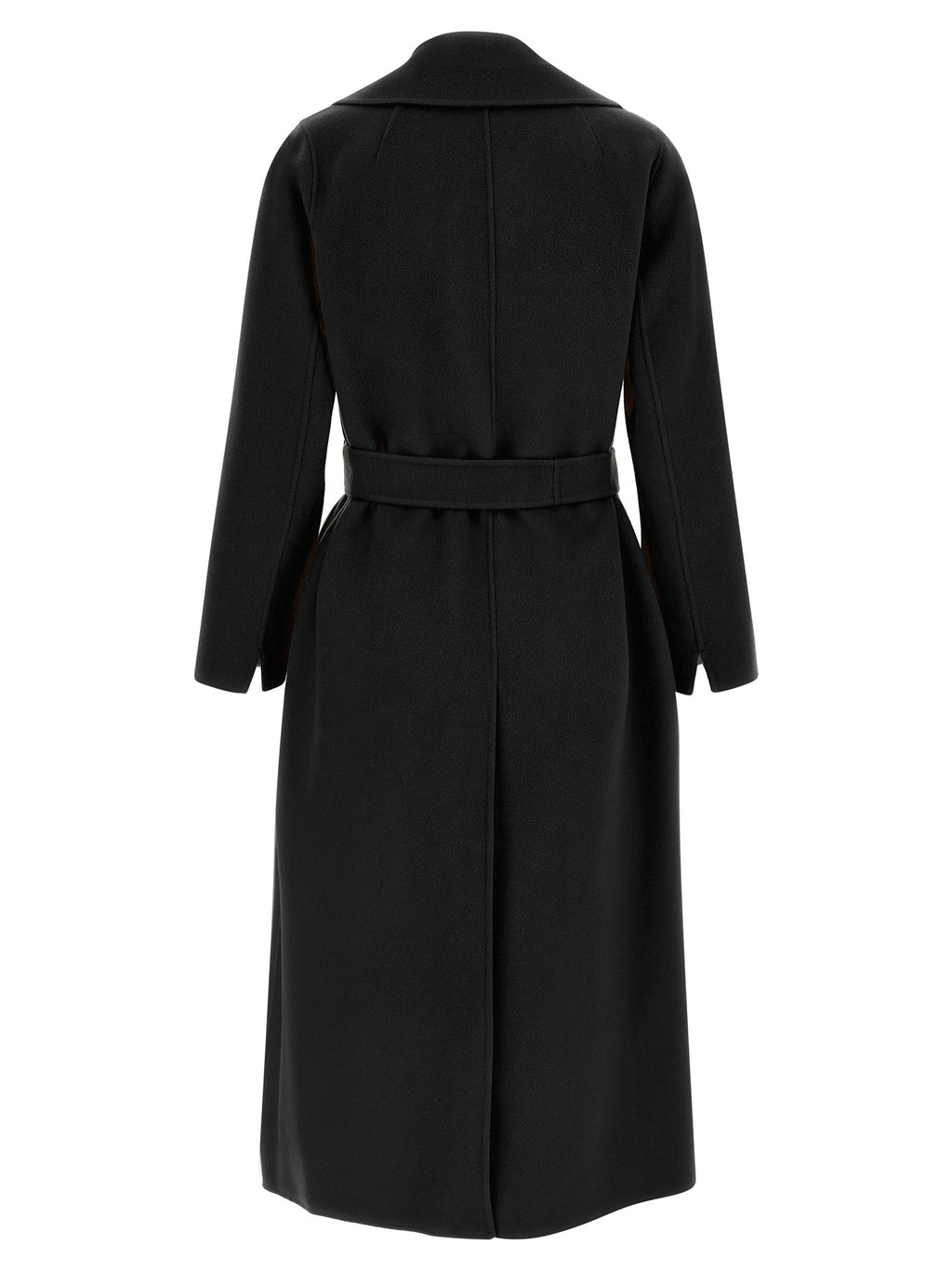 'S Max Mara Schwarzer Wollmantel