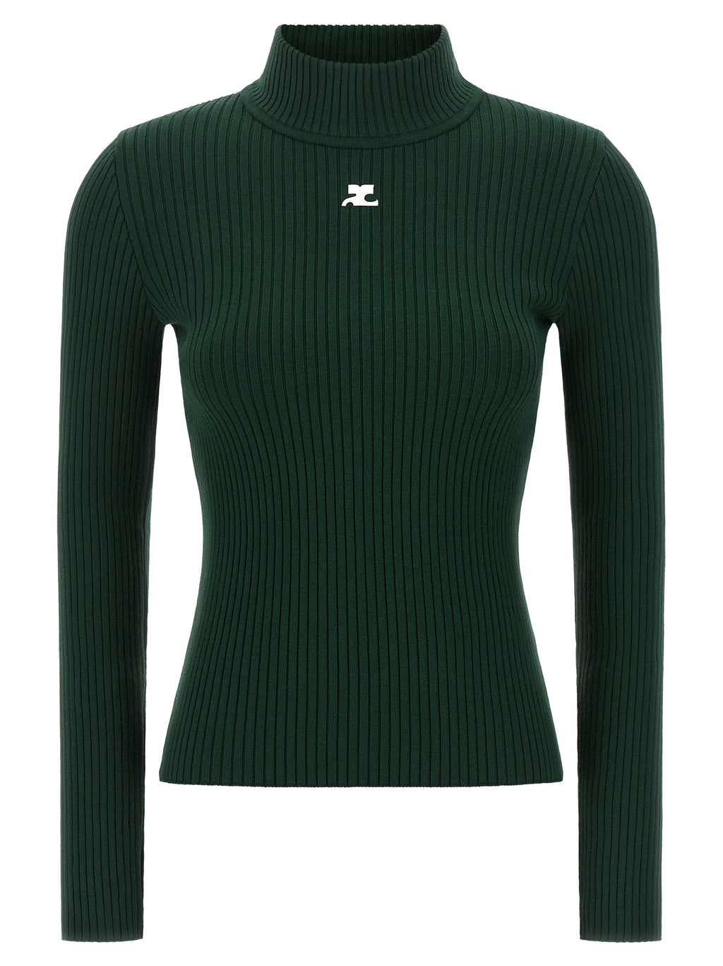 Courrèges Zweifarbige Viskose-Strickjacke