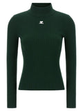 Courrèges Zweifarbige Viskose-Strickjacke