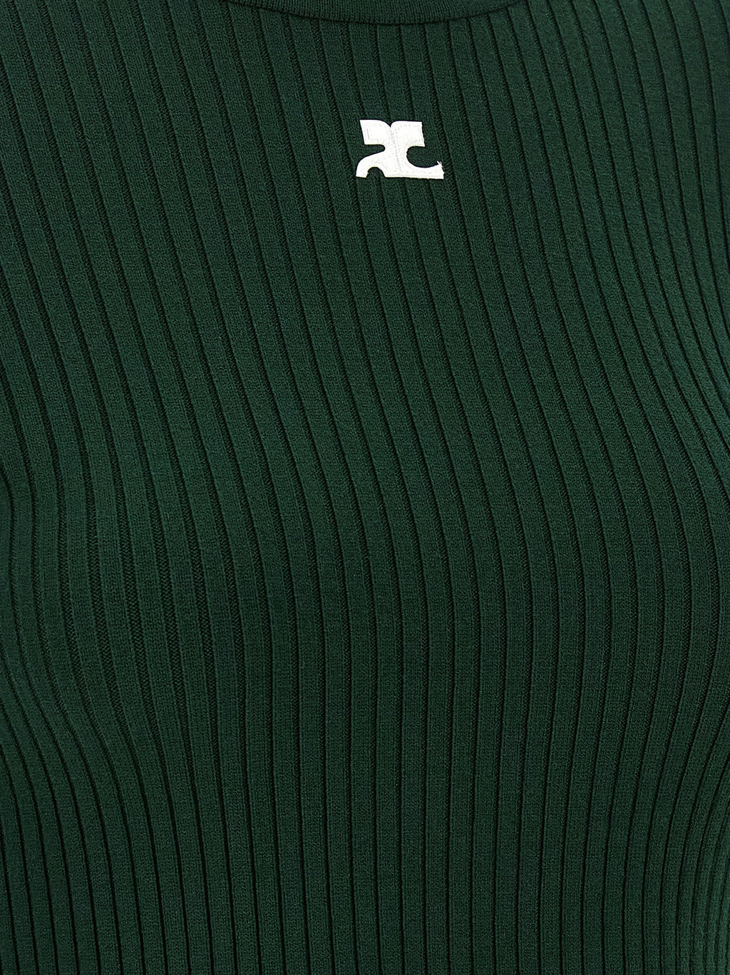 Courrèges Zweifarbige Viskose-Strickjacke