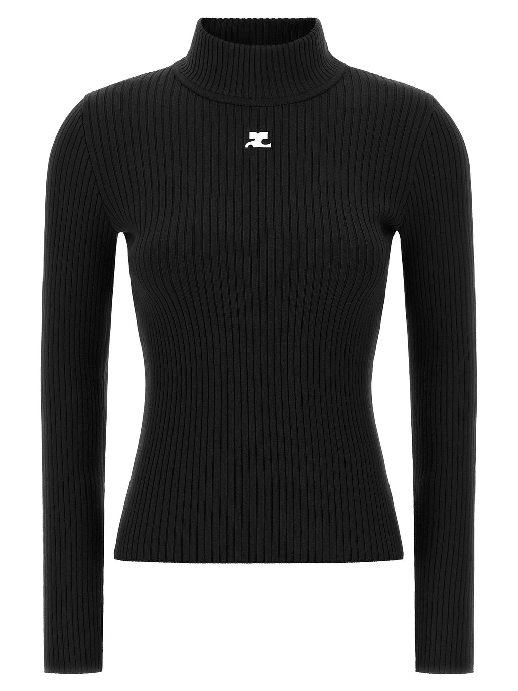 Courrèges Schwarzer Cardigan aus Viskose