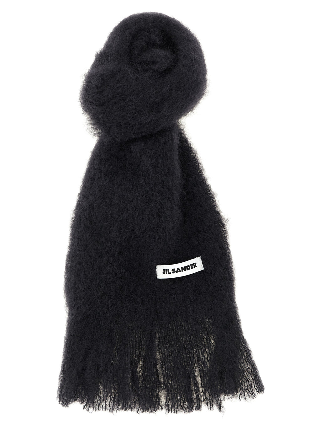 Jil Sander Schwarzer Wollschal