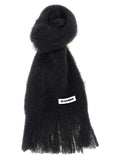 Jil Sander Schwarzer Wollschal