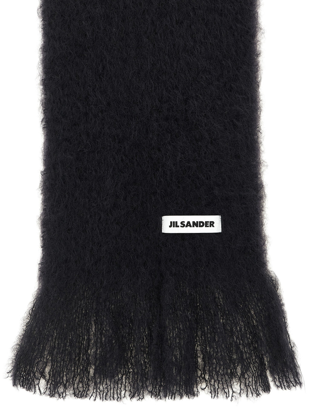 Jil Sander Schwarzer Wollschal