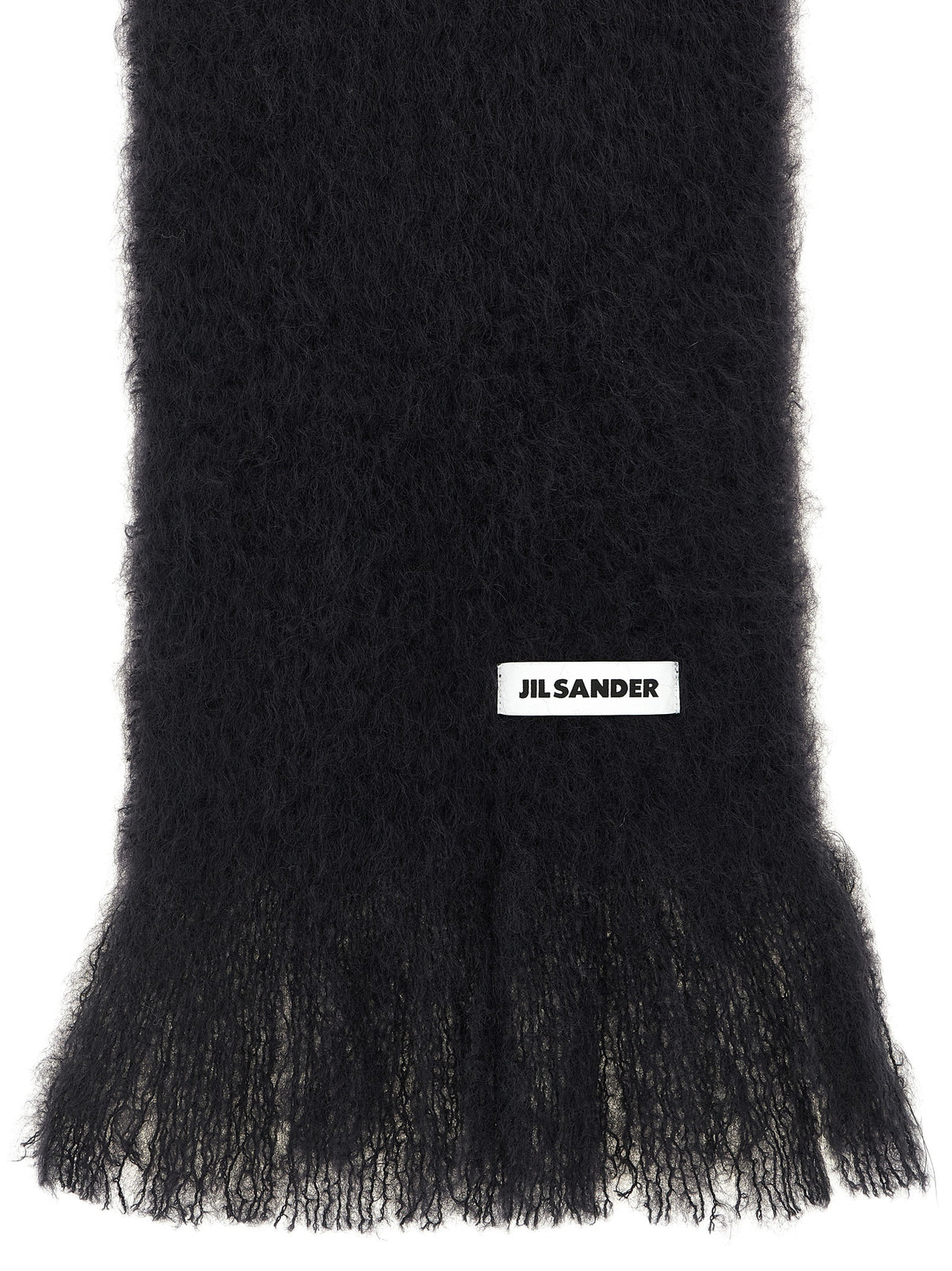 Jil Sander Schwarzer Wollschal