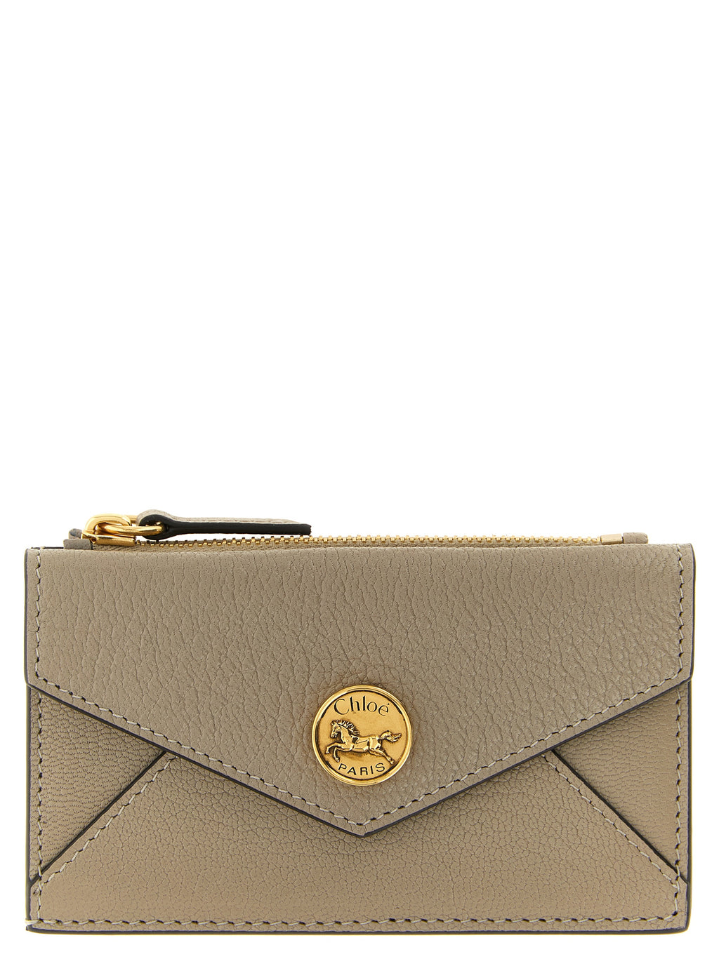 Chloé Beige Ziegenleder Kartenetui