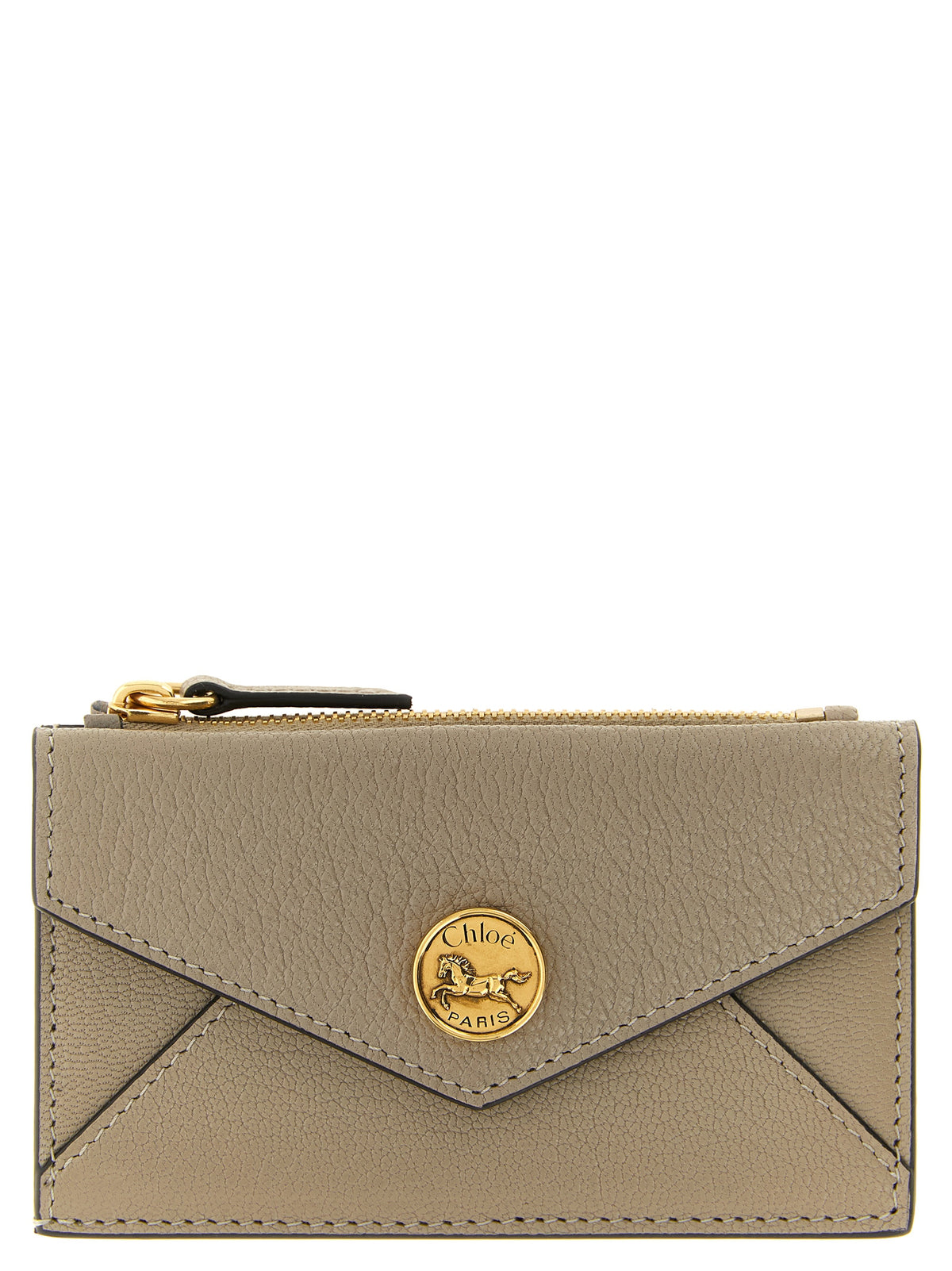 Chloé Beige Ziegenleder Kartenetui