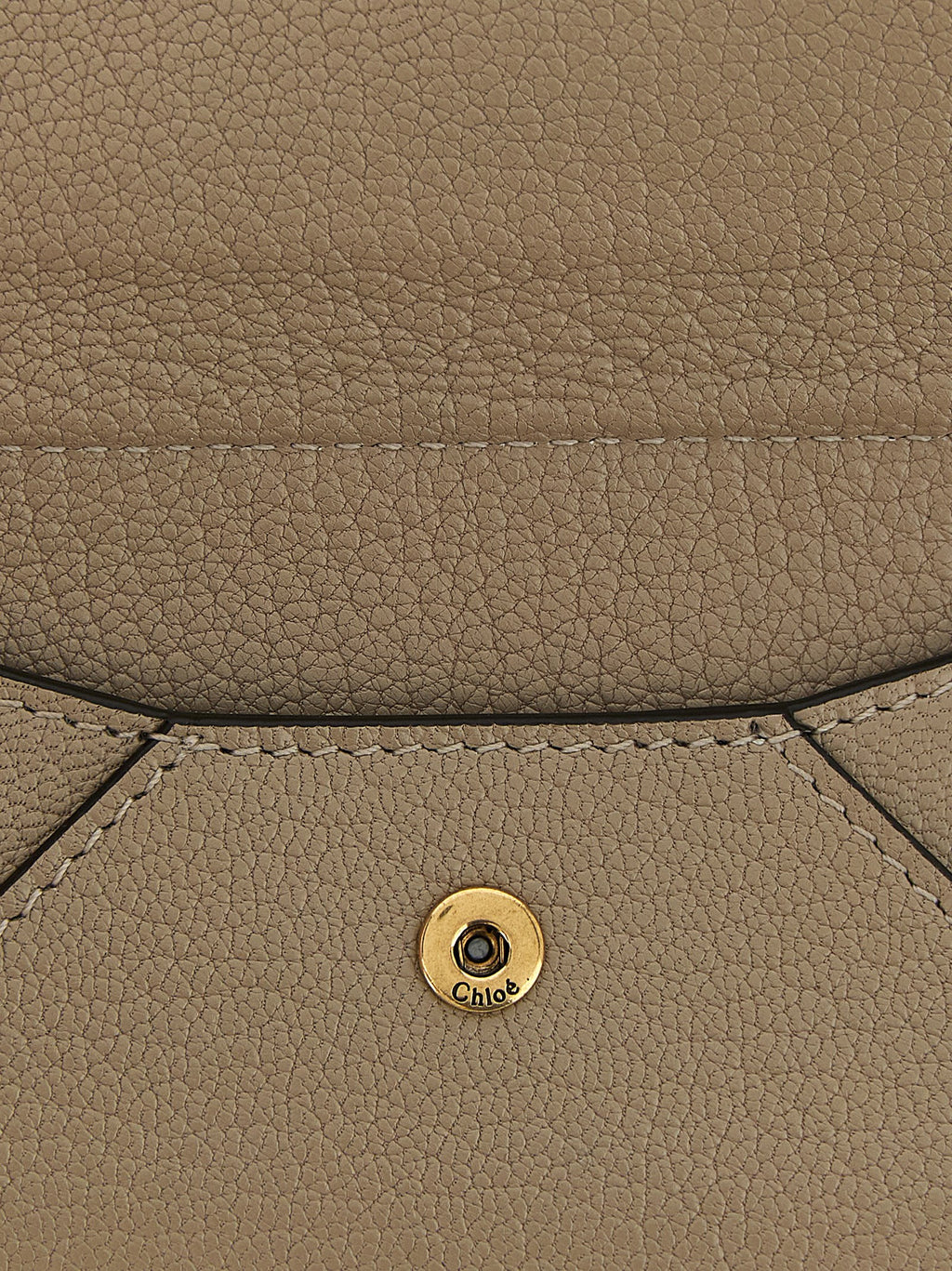 Chloé Beige Ziegenleder Kartenetui