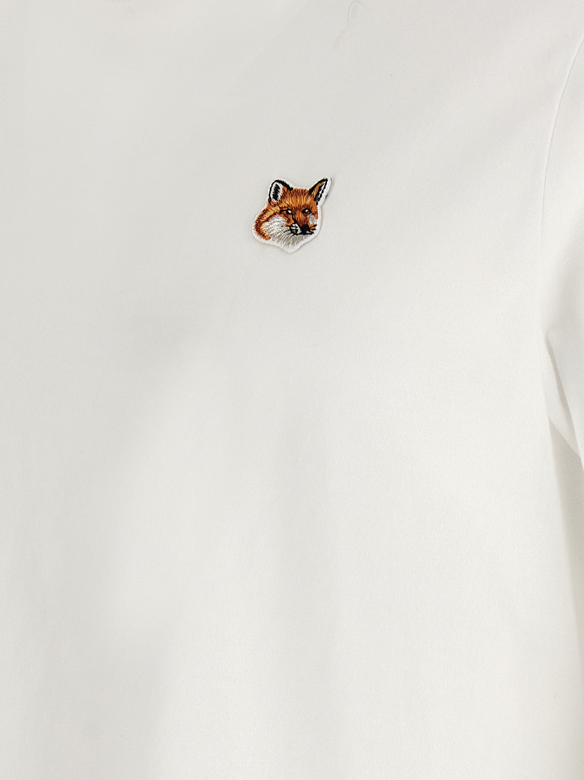 Maison Kitsuné Weißes Baumwoll-T-Shirt