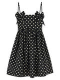 Ganni Schwarzes Polyester-Kurzkleid