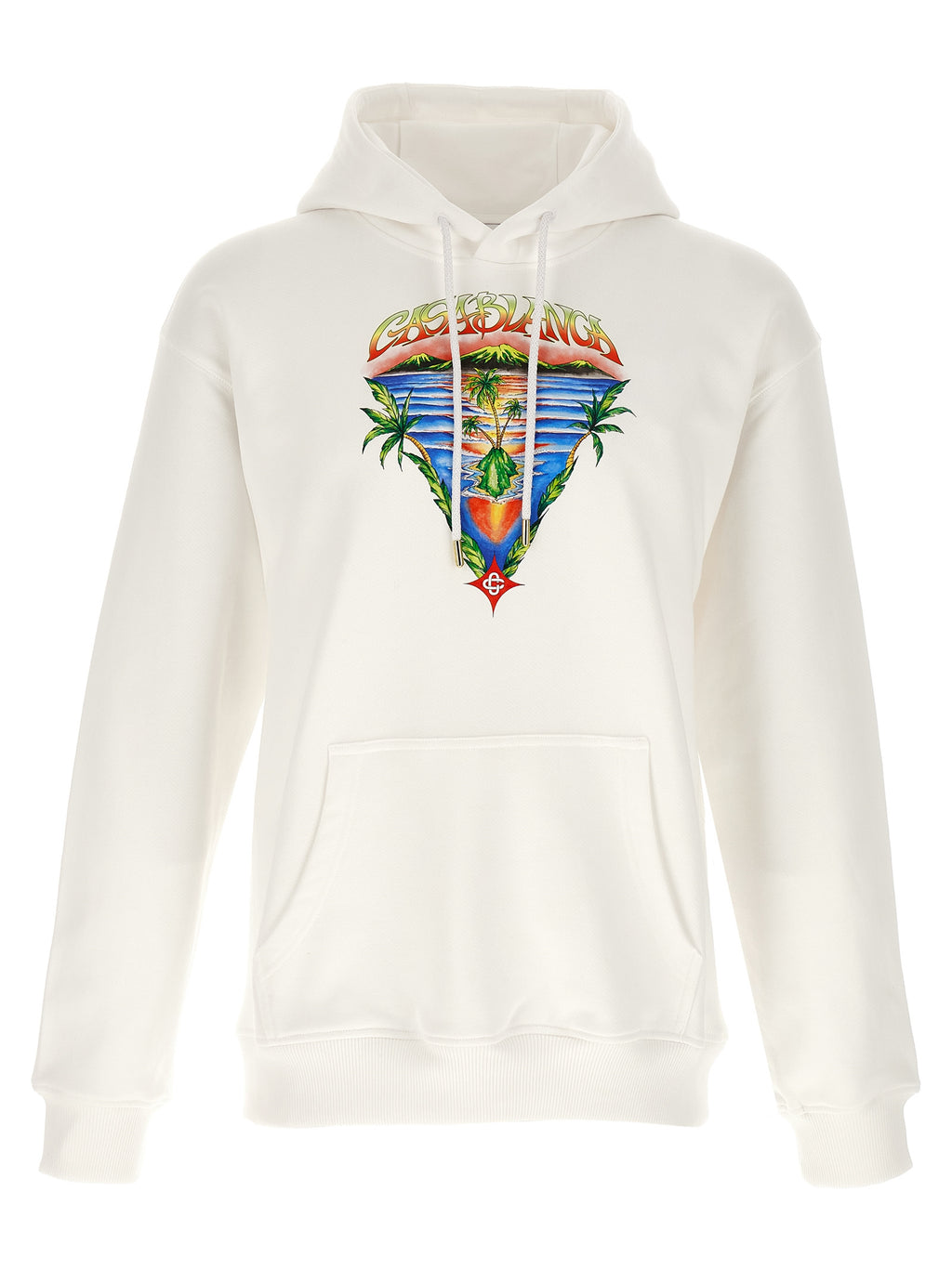 Casablanca Weißer Pullover aus Bio-Baumwolle