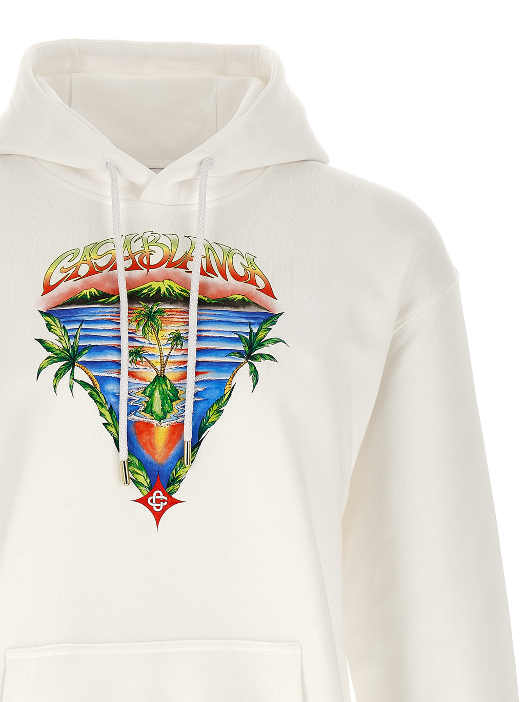 Casablanca Weißer Pullover aus Bio-Baumwolle