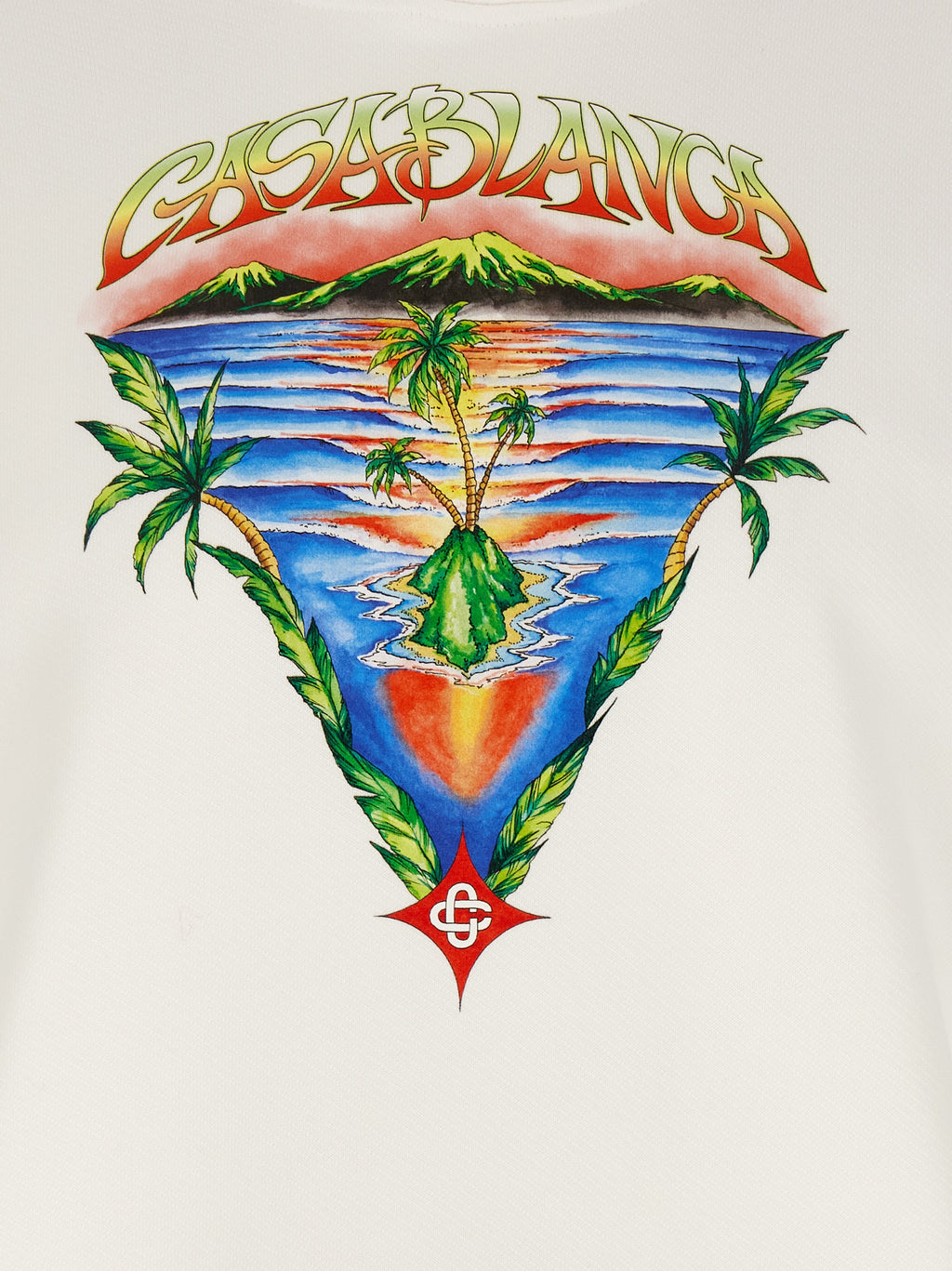 Casablanca Weißer Pullover aus Bio-Baumwolle