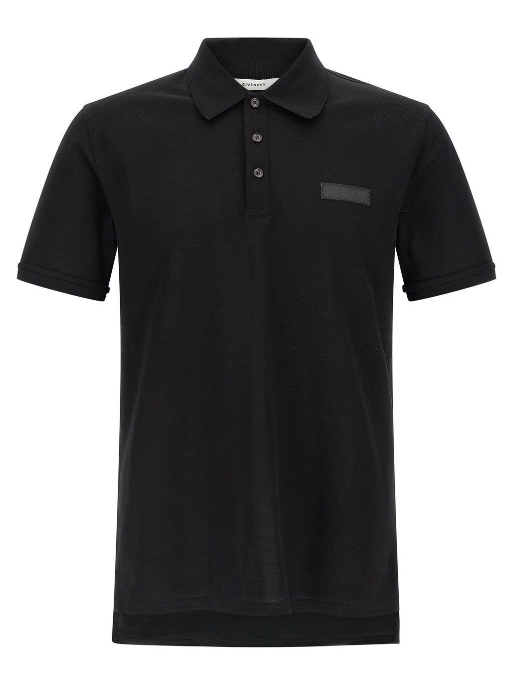 Givenchy Schwarzes Baumwoll-Poloshirt