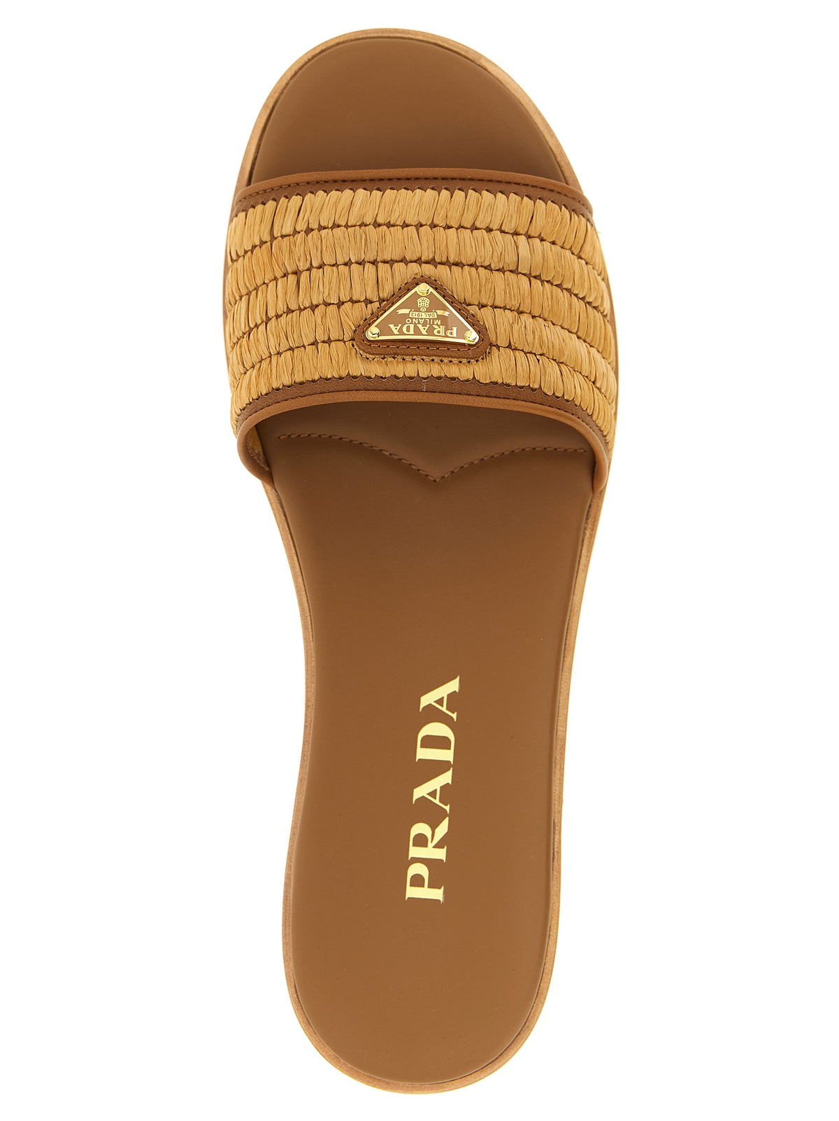 Prada Braune Viscose-Slipper