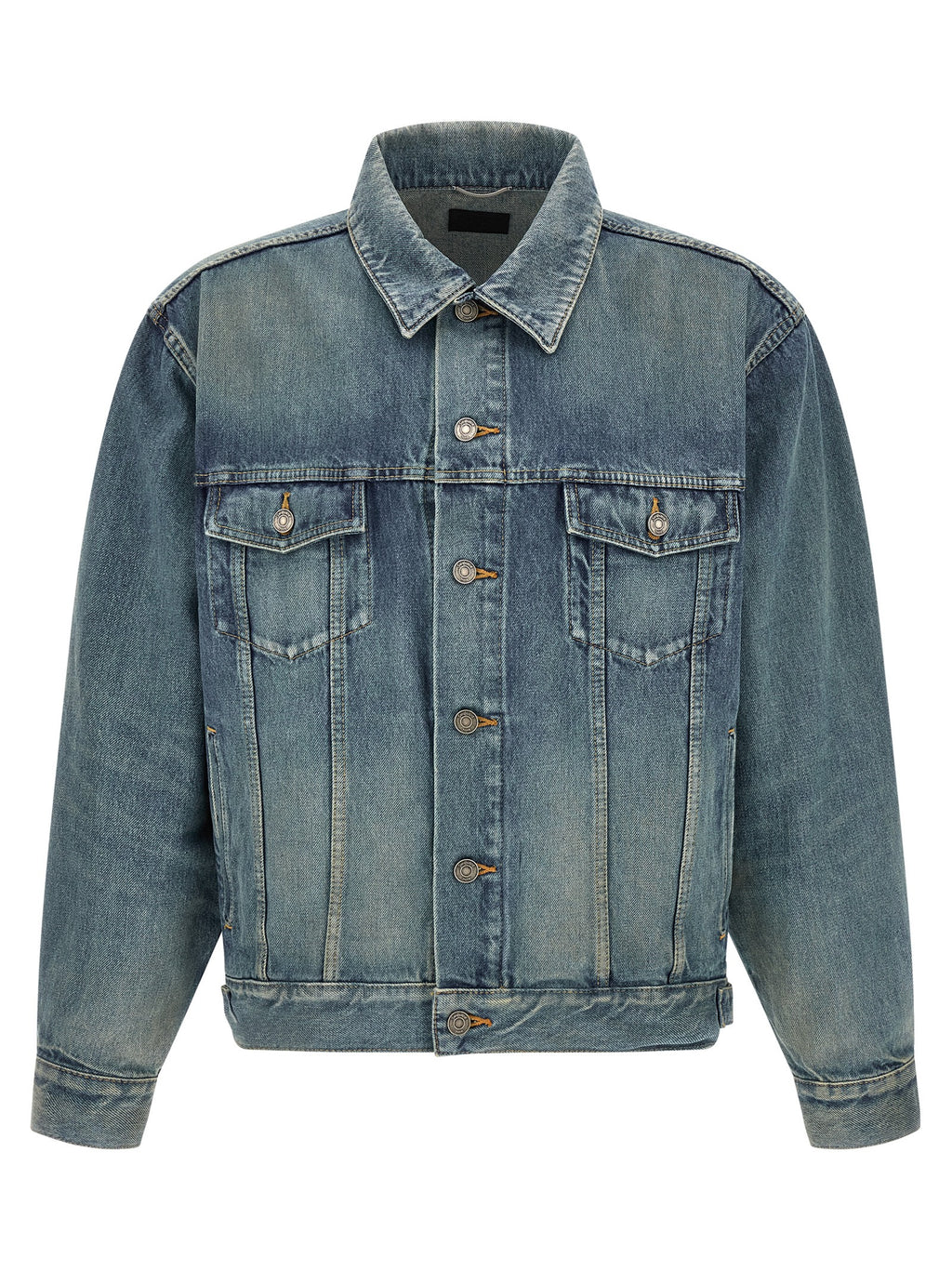 Saint Laurent Blaue Jeansjacke aus Baumwolle