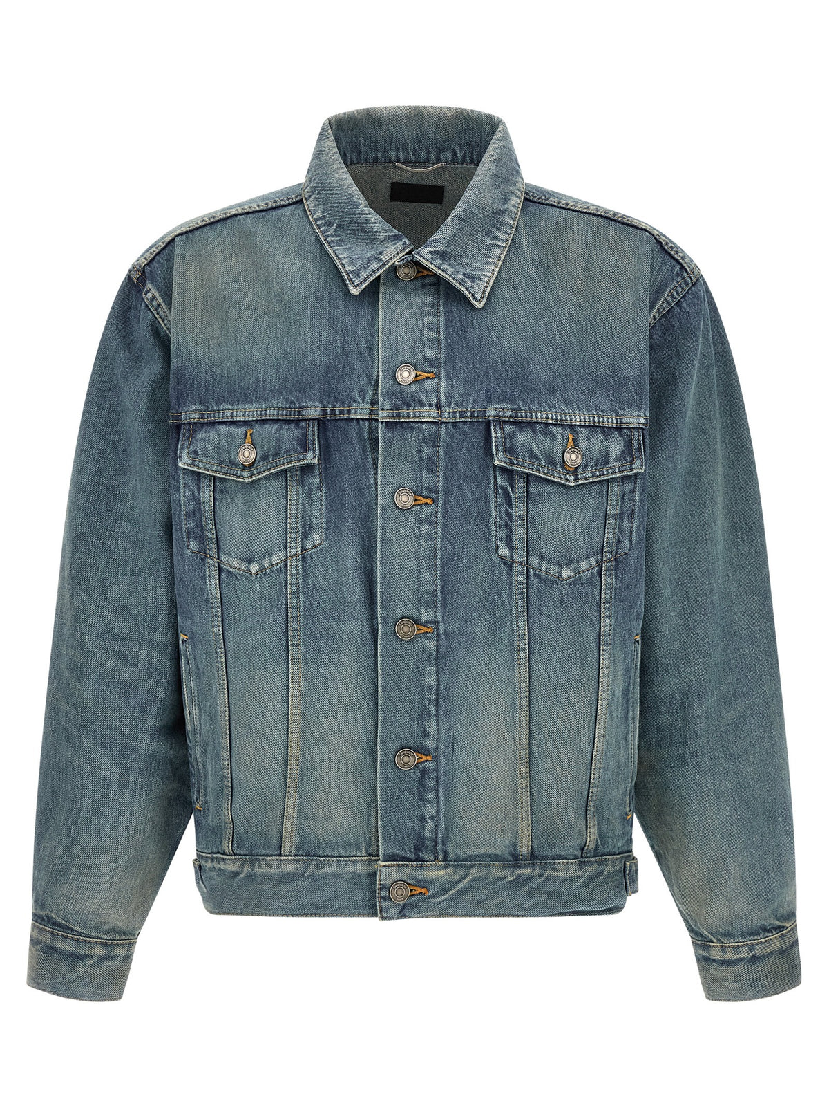 Saint Laurent Blaue Jeansjacke aus Baumwolle