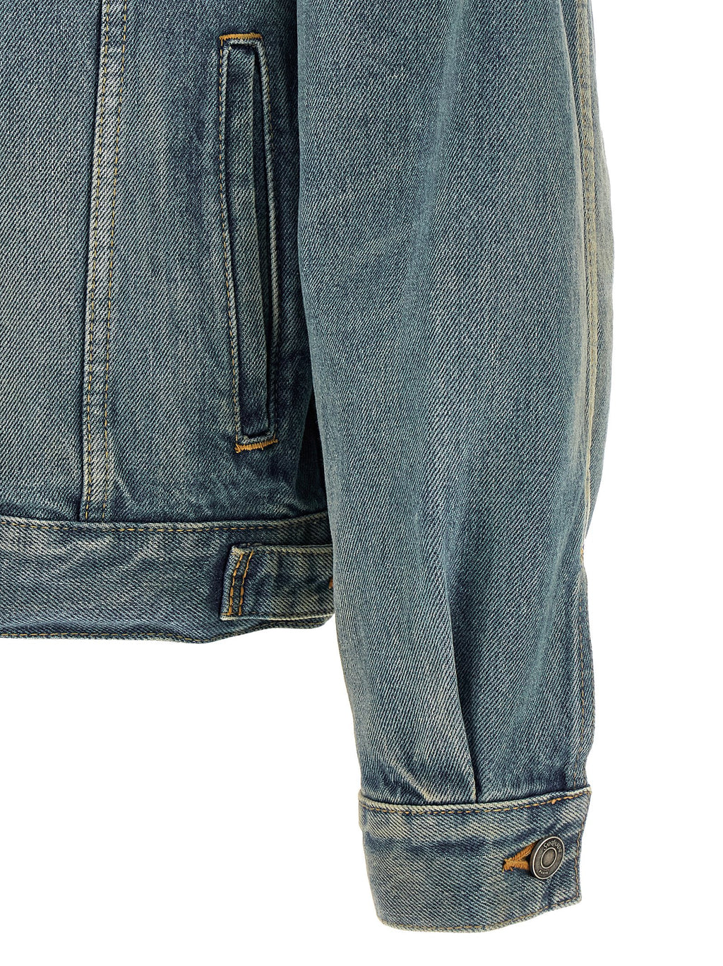 Saint Laurent Blaue Jeansjacke aus Baumwolle