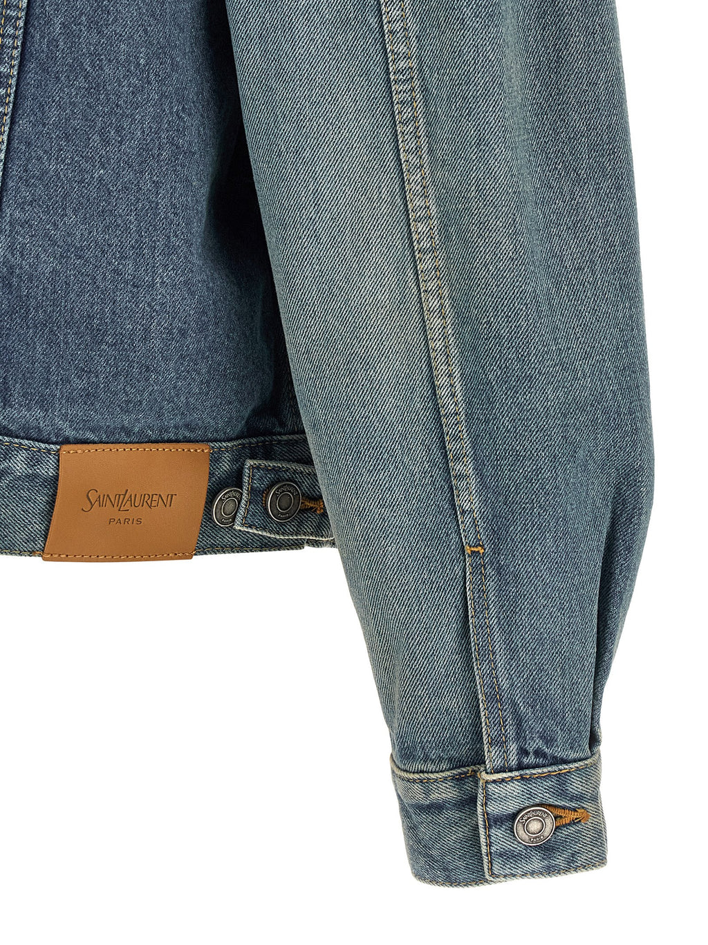 Saint Laurent Blaue Jeansjacke aus Baumwolle