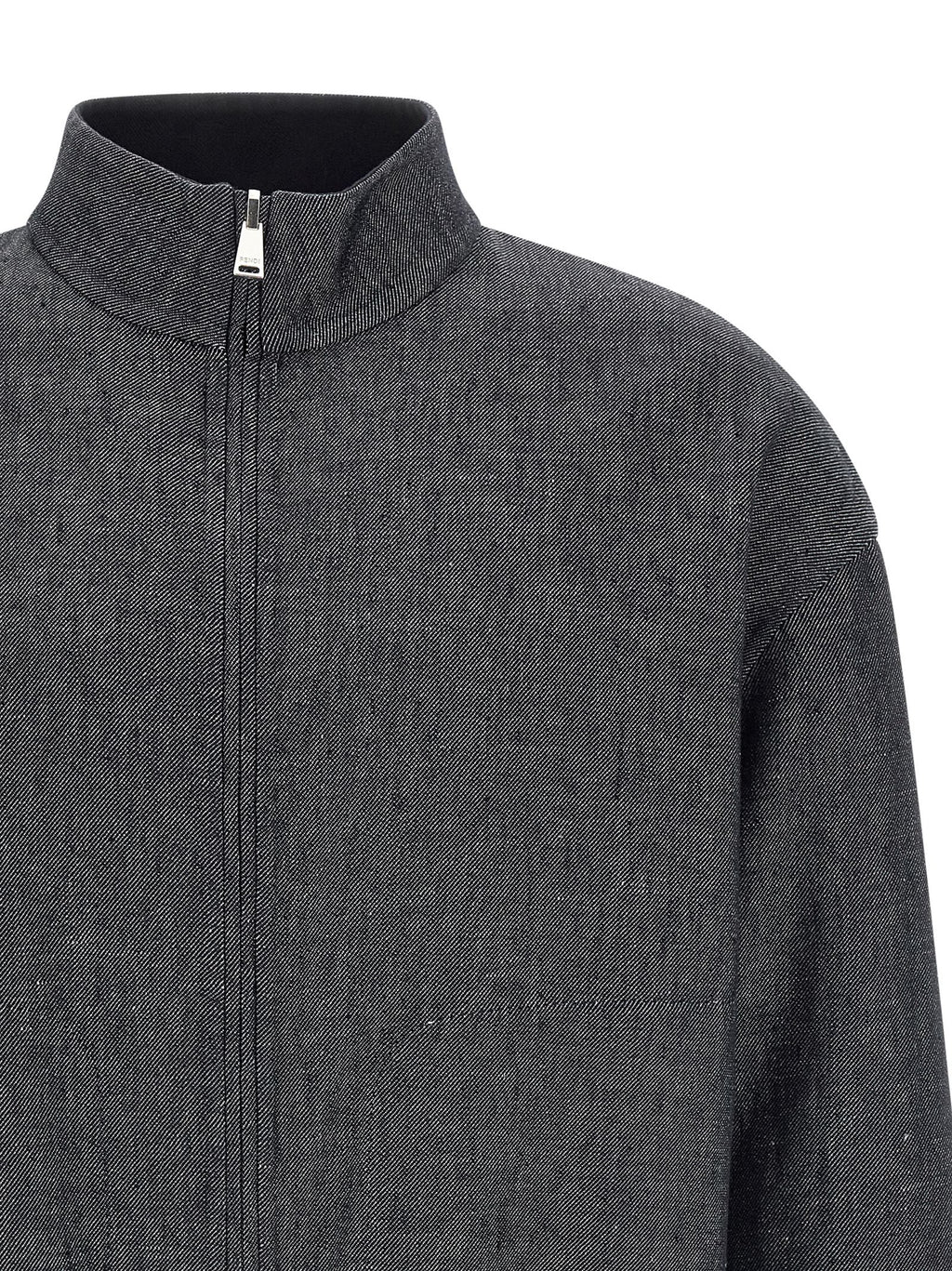 Fendi Blaue Jeansjacke aus Leinen