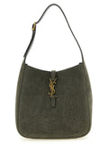 Saint Laurent Graue Lammleder-Schultertasche