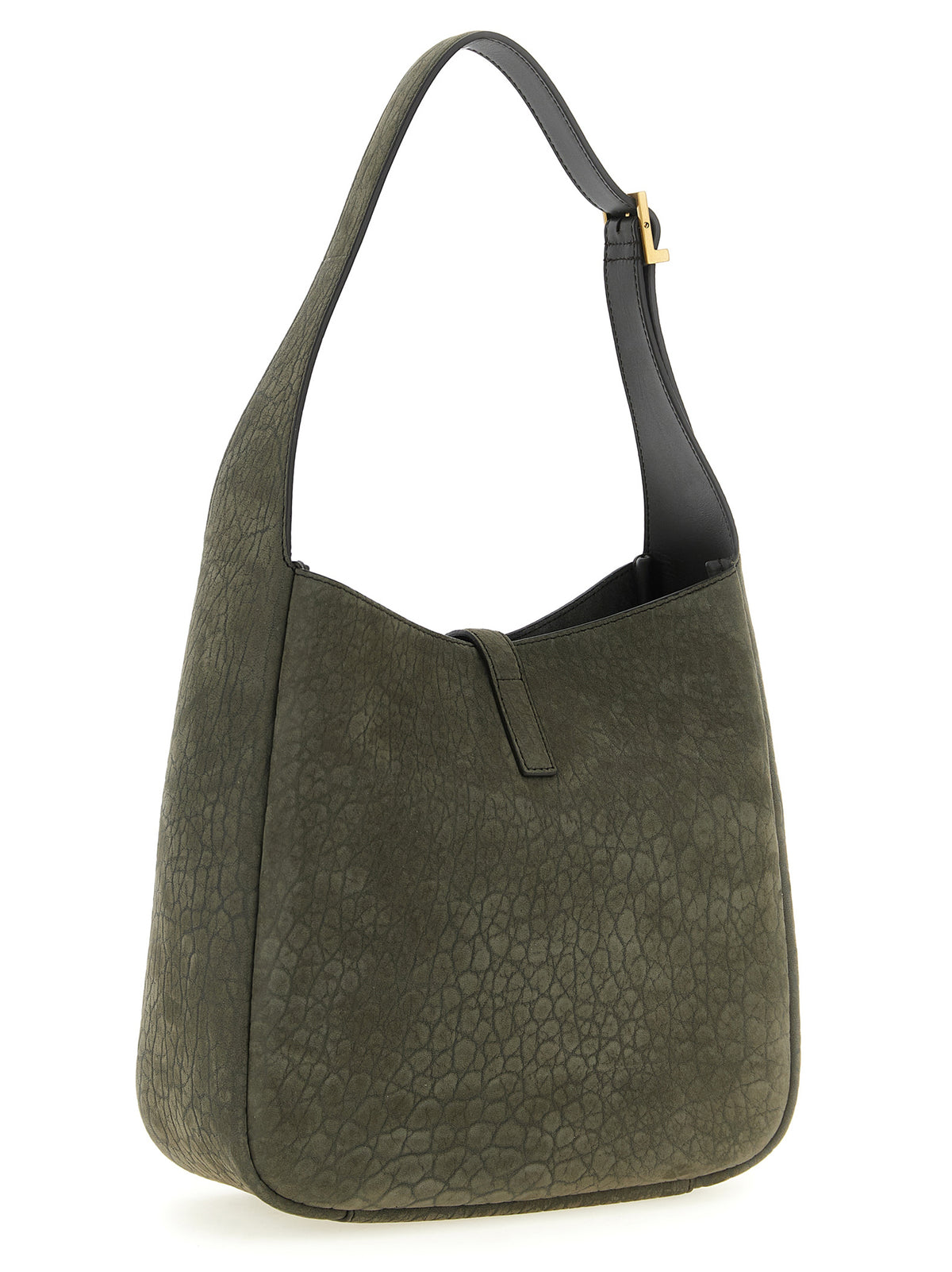 Saint Laurent Graue Lammleder-Schultertasche