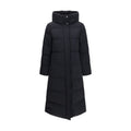 Woolrich Schwarze Polyamid-Jacke in voller Länge