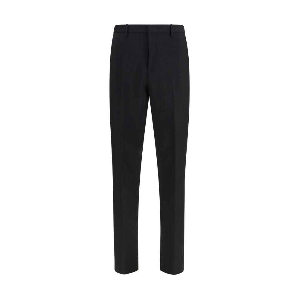 Fendi Schwarze Mohair-Anzughose