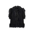 Fendi Schwarze Weste aus Lammwolle Oves Aries, ärmellos