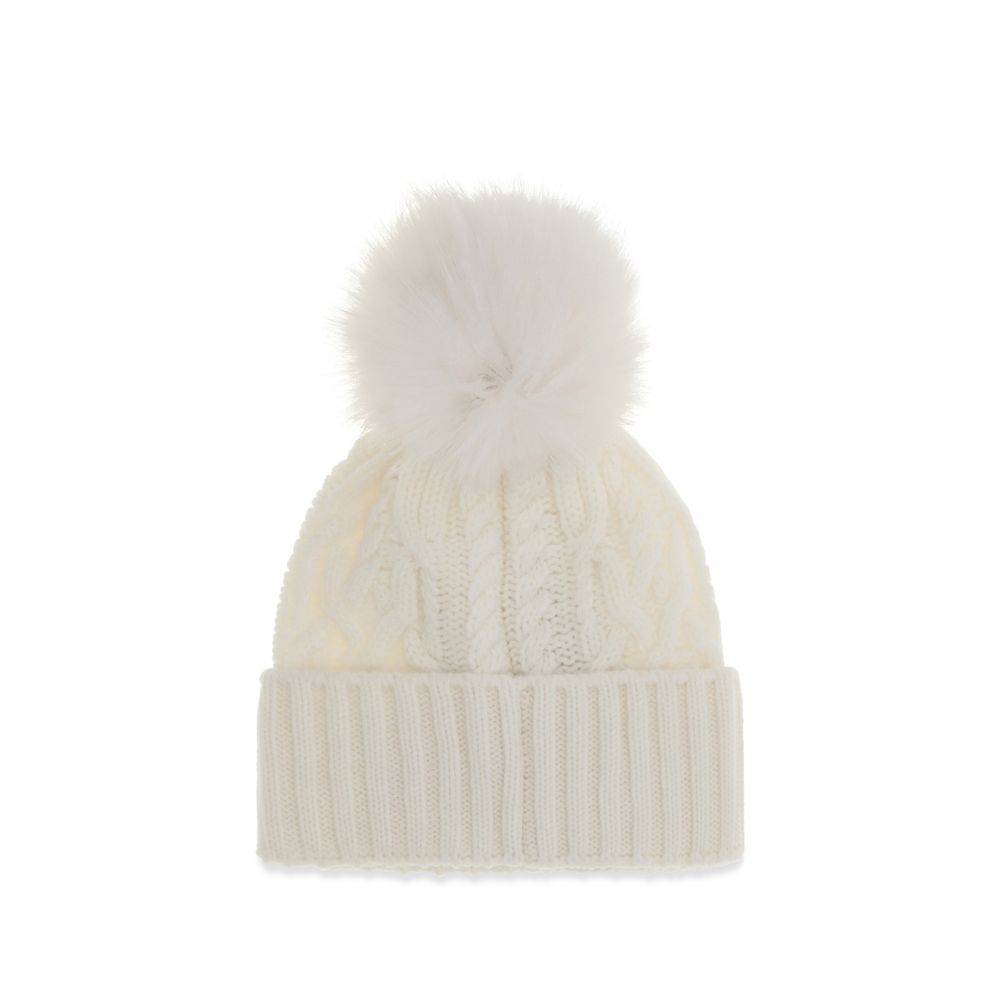 Moncler Weiße Wollmütze Oves Aries