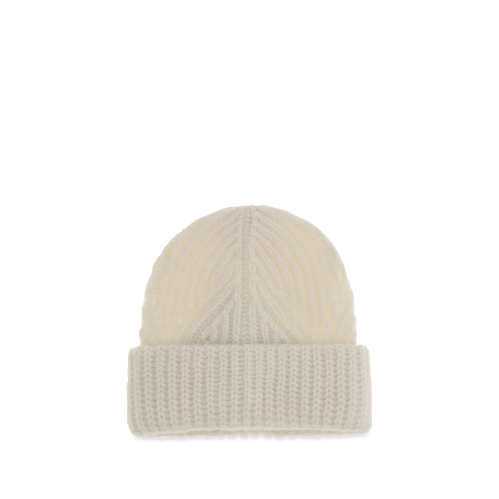 Moncler Beige Wollmütze Ovis Aries