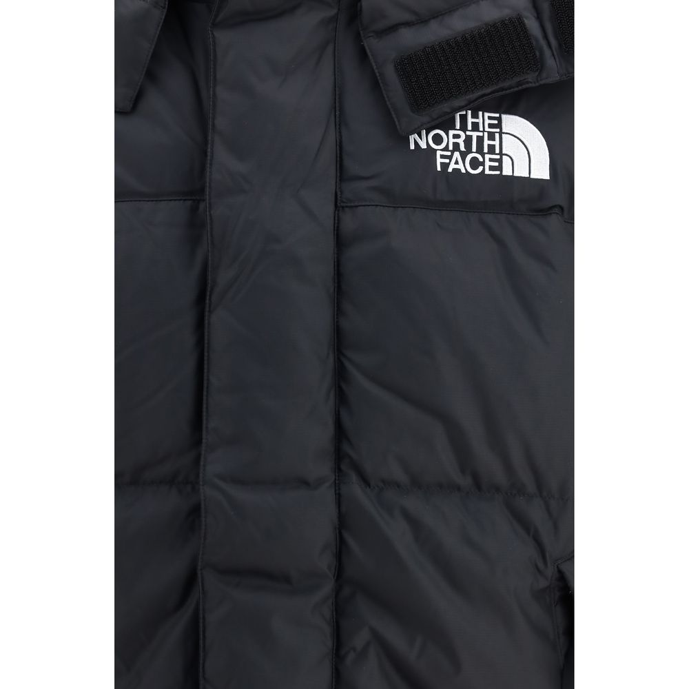 The North Face Schwarze Nylon-Jacke in voller Länge