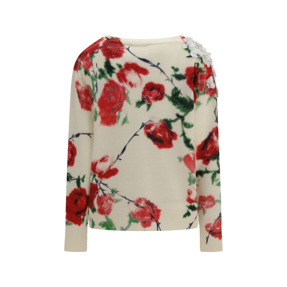 Blumarine Beige Woll Cardigan Oves Aries