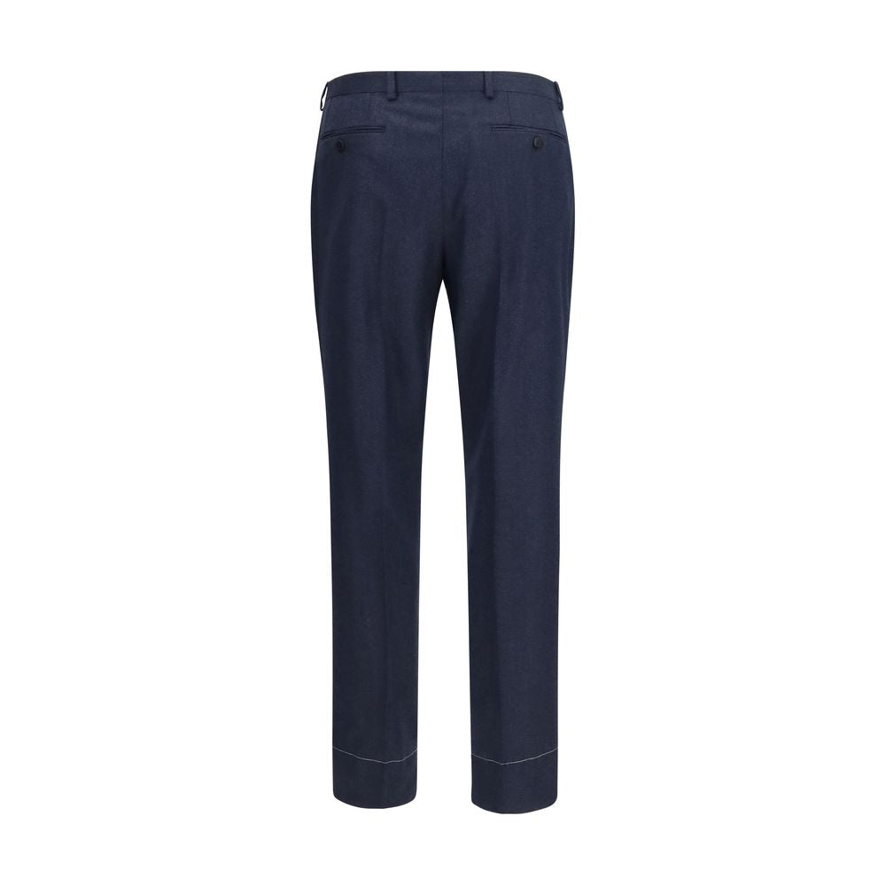 Brioni Blaue Hose aus Wolle Oves Aries