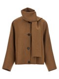 'S Max Mara Brauner Wollmantel in voller Länge