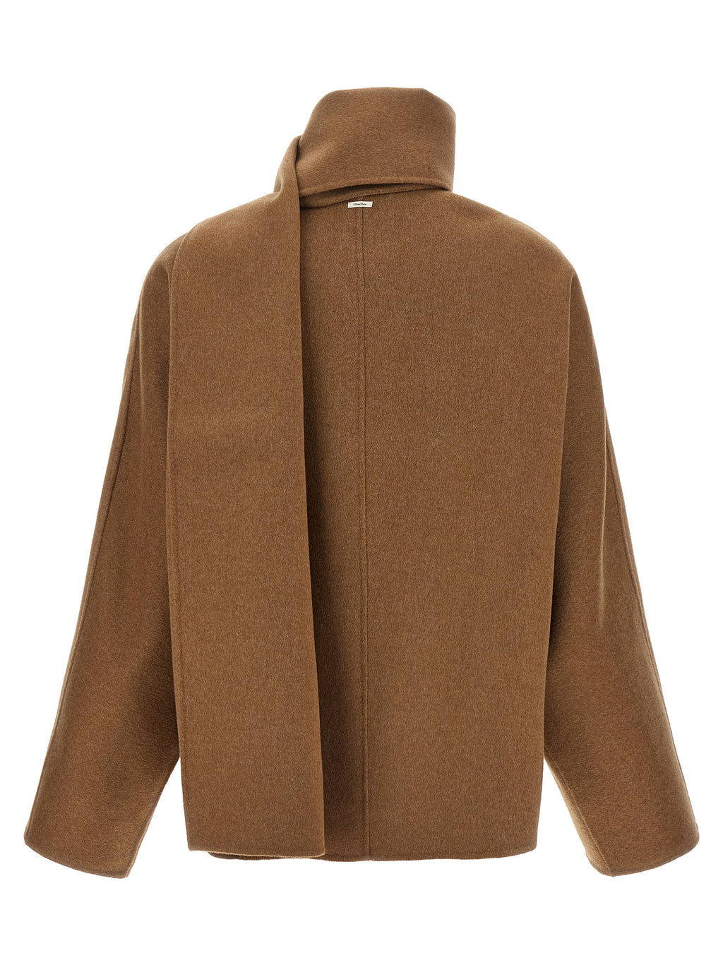 'S Max Mara Brauner Wollmantel in voller Länge