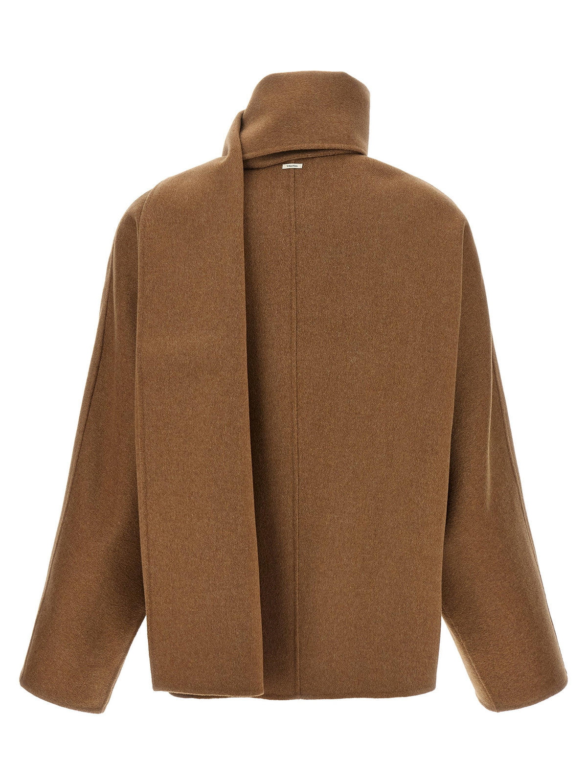 'S Max Mara Brauner Wollmantel in voller Länge