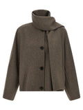'S Max Mara Brauner Wollmantel in voller Länge