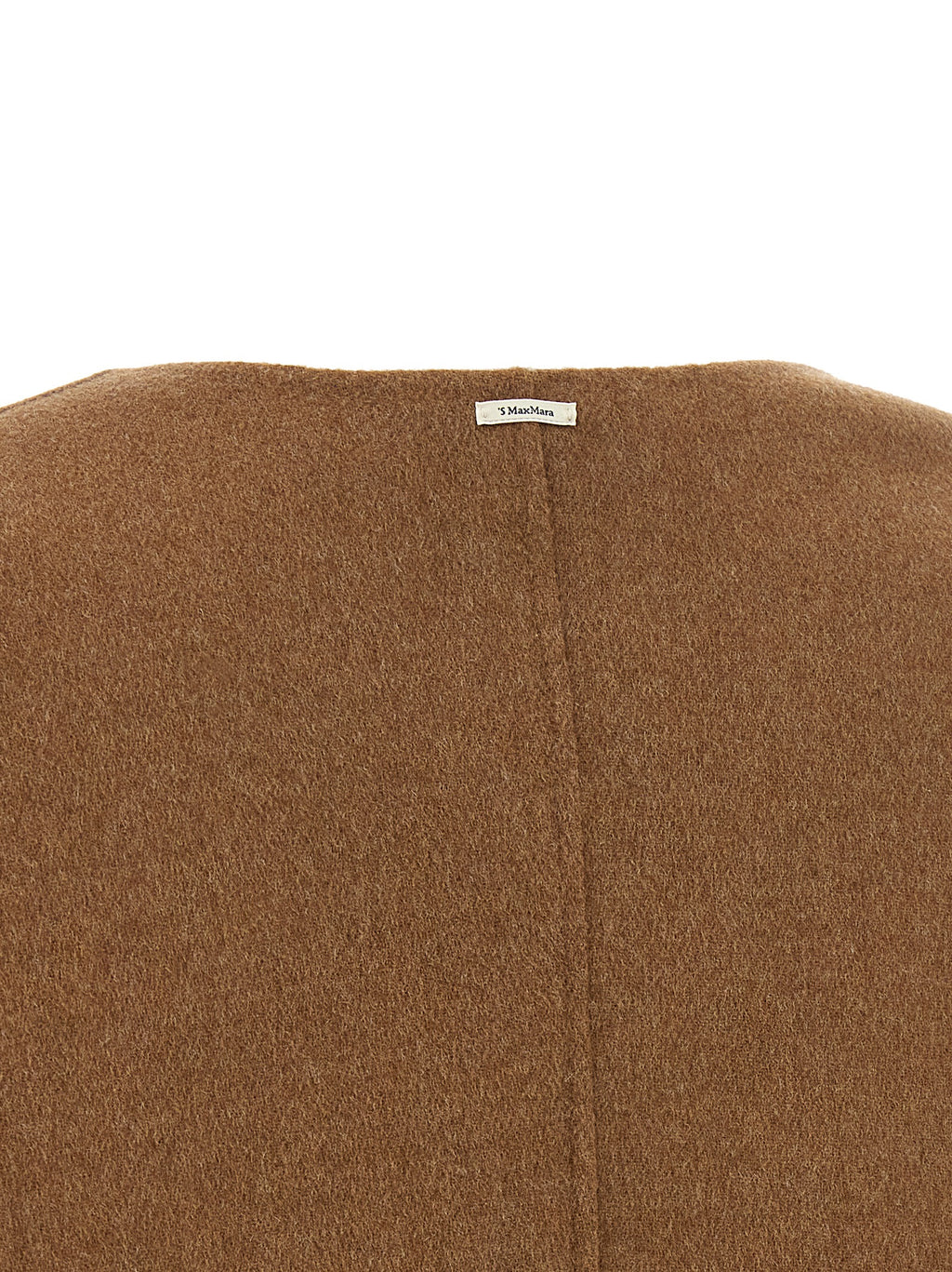 'S Max Mara Brauner Wollmantel in voller Länge