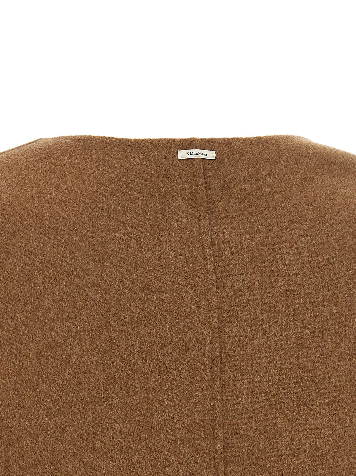 'S Max Mara Brauner Wollmantel in voller Länge