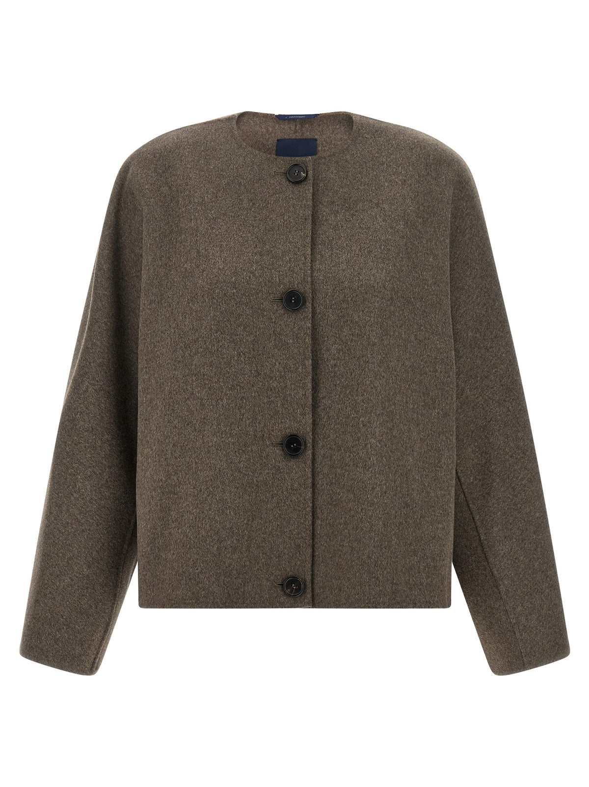 'S Max Mara Brauner Wollmantel in voller Länge