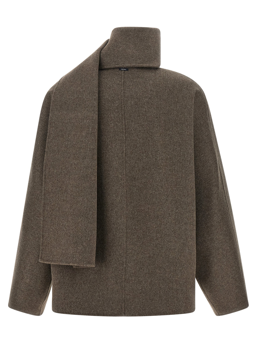 'S Max Mara Brauner Wollmantel in voller Länge